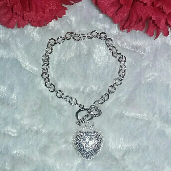 Key to My Heart Bracelet 925 Sterling Silver - Picture 2 of 6